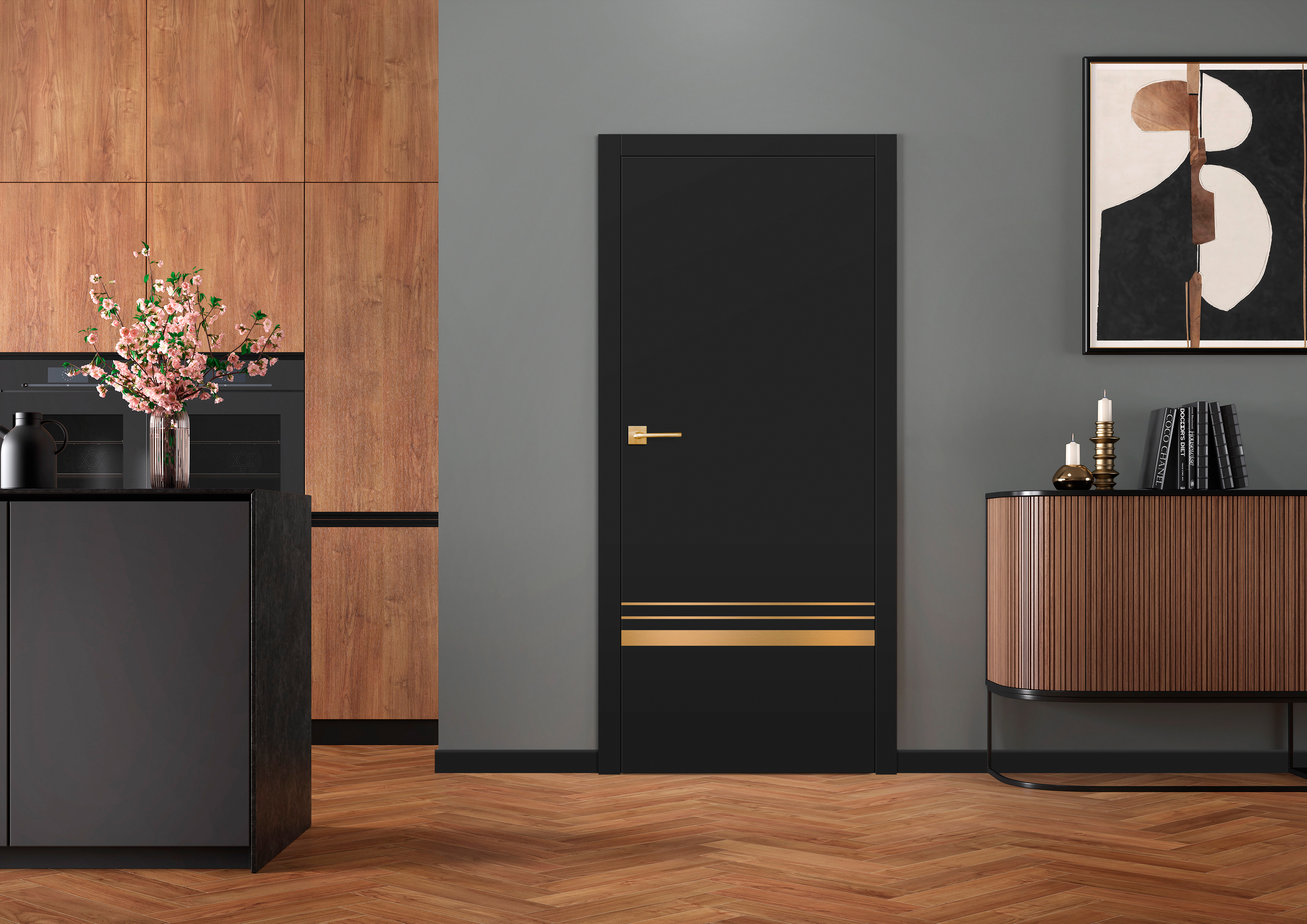 Black Luxury Internal Door